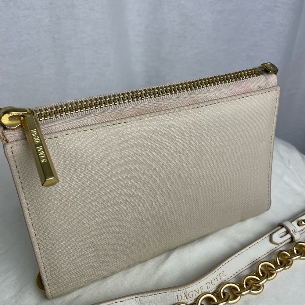 Dagne Dover Original Convertible Clutch Wallet with Shoulder Chain - Linen - Picture 12 of 16